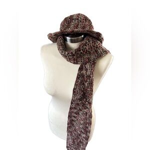 Hand Knit Hat and Scarf Set